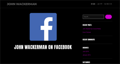 Desktop Screenshot of johnwackerman.com