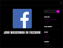 Tablet Screenshot of johnwackerman.com